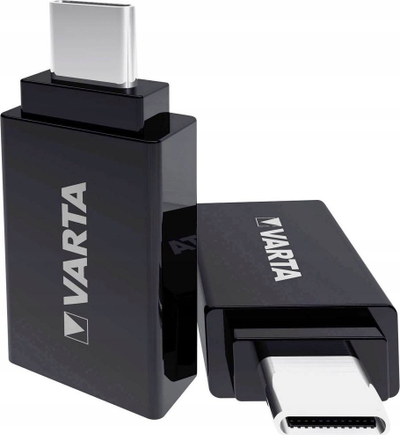 Adapter USB Varta, USB 3.0 në USB 3.1 Type C, i zi
