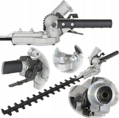 Shtesë gërshërë gardhi për kositëse benzine, bosht 9-spline, diametër 28mm, gri