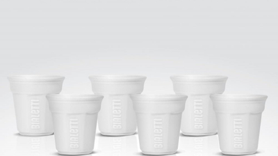 Set filxhanësh kafeje Bialetti White Octagonal, porcelan, 6 copë, të bardhë