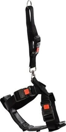Parzmore sigurie për qen Karlie Safety Harness, najlon, e rregullueshme, e zezë