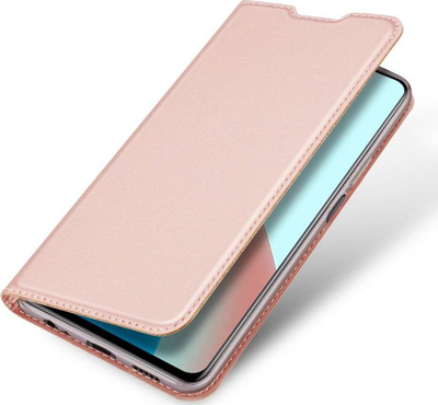 Футрола за телефон Dux Ducis Skin Pro за Xiaomi Redmi Note 9T 5G, еколошка кожа, со капак и држач за картички, розова