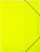 Dosje portfolio HERMA 19696 A3, plastikë transparente, set 3 copë, neon e verdhë