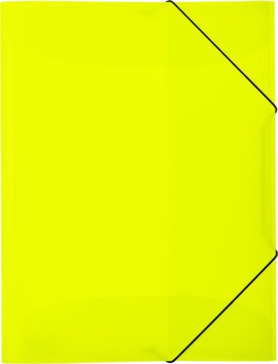 Dosje portfolio HERMA 19696 A3, plastikë transparente, set 3 copë, neon e verdhë
