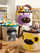 Kosh lodrash 3 Sprouts Storage Bin Raccoon, 44 cm, pambuk kanavacë, gri