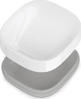 Sapunore Joseph Joseph Slim Standing Soap Dish, plastike, kundra rrëshqitjes, e bardhë me gri