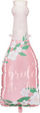 Balonë folie PartyDeco Pink Bottle Bride to Be, 102cm, për helium, rozë