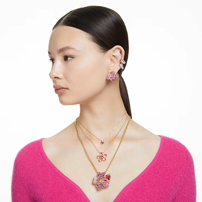 Vathë për femra Swarovski 5639133, të artë/kuq