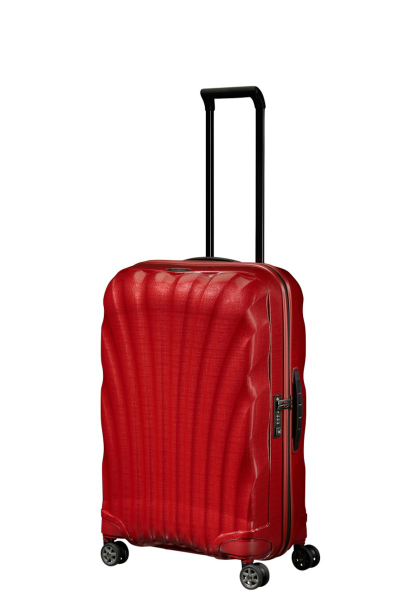 Valixhe Hard Me 4 Rrota Samsonite C-Lite 69/25 Ngjyrë E Kuqe