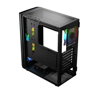 Kutia kompjuterike Logic Concept Aramis, MIDI Tower, ARGB, e zezë