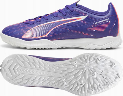 Këpucë futbolli Puma Ultra 5 Play TT 107905 01, për tapet sintetik, për burra, lejla