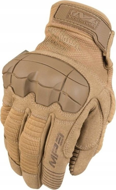 Doreza taktike Mechanix Wear M-Pact, pëllëmbë lëkurë sintetike, mbrojtje nyjesh, ngjyrë tan