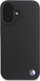 Mbulesë BMW BMHMP16S23RDDK për iPhone 16 6.1", hardcase lëkurë, MagSafe, e zezë