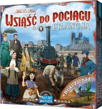 Zgjerim loje Rebel Ticket to Ride France and the Old West, 2 harta, 2 6 lojtarë, shumëngjyrëshe
