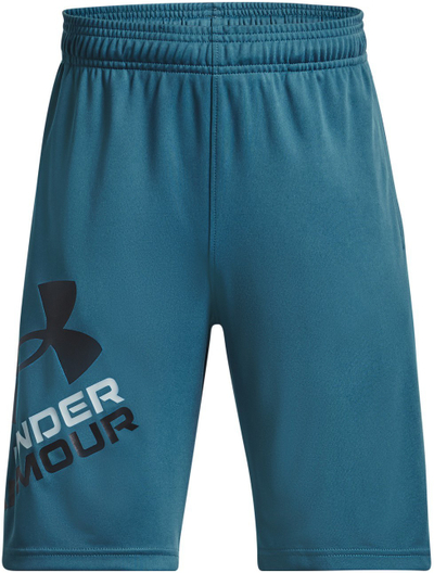 Детски кратки панталони Under Armour со лого, HeatGear, сини