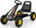 Go-kart me pedale Milly Mally Thor, rrota me goma të fryrshme, fren me dorë, i zi