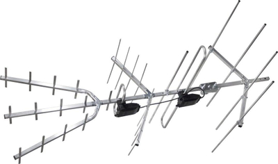 Antena TV LechPol AP-TRIA-MAX, UHF VHF, për kanale tokësore, gri