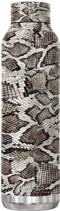 Shishe uji Quokka Snake, çelik inoks, 630 ml, gri me print gjarpri