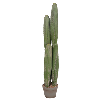 Bimë dekorative sintetikë HM4744, kaktus me vazo, 105cm, jeshile