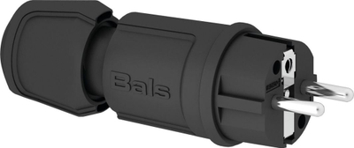 Prizë portative Bals Portable Plug Uni-Schuko Multi-Grip, 16A, 230V, IP44, e zezë
