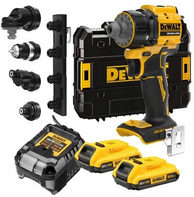 Trapan vidhosës me bateri DeWALT DCD803D2T, 18V XR, 2x2Ah, i verdhë e zi