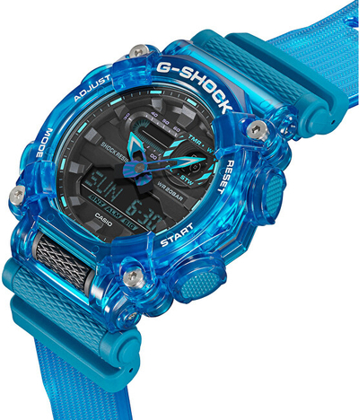 Orë dore për meshkuj Casio GA900SKL-2A, e kaltër