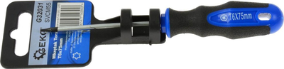 Kaçavidë Torx GEKO T6, 75mm, me majë magnetike, blu