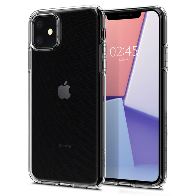 Mbështjellës për iPhone 11 Spigen Liquid Crystal, transparent