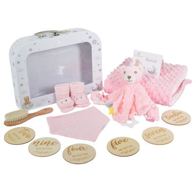 Set për fëmijë Cangaroo Bearli, 6 në 1, rozë