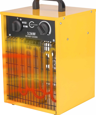 Ngrohës elektrik Carruzzo 3.3kW, me ventilator, i verdhë