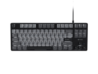 Tastierë mekanike gaming Fury Kanabo K2 TKL, me kabllo, me drita, gri me të zezë