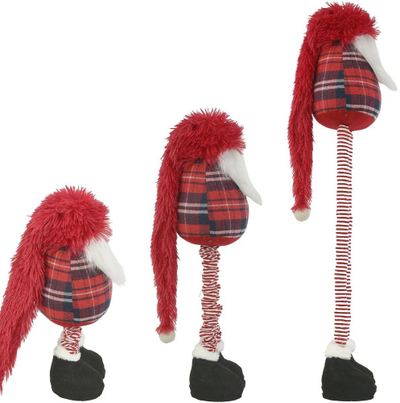 Figurinë dekorative SASKA CHRISTMAS Gnome 1066943, lartësi 38-88 cm, shumëngjyrëshe