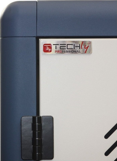 Karrocë karikimi Techly I-CABINET-30DUTY, 30 porta USB-A 2.1A, 30 vende pajisjesh, e bardhë