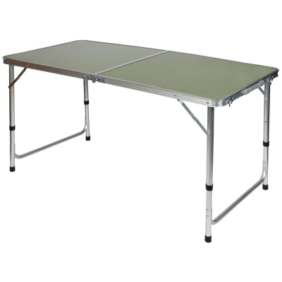 Tavolinë kampingu Enero Camp Field Table, 60x120x70 cm, palosëse, jeshile military