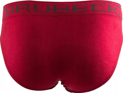 Tanga për burra Brubeck BE00290A Comfort Cotton, pa qepje, madhësia XL, e kuqe e errët