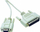 Kabëll modem Roline 11.01.4518, D-Sub 25 në 9 pin, 1.8m, beige