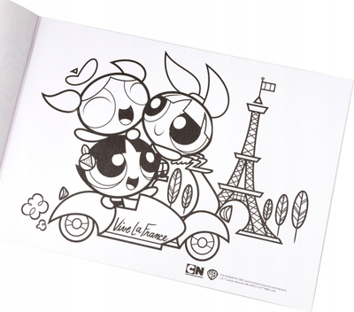 Fletore vizatimi Teka Powerpuff Girls, A4, 20 fletë, e bardhë