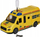 Autoambulancë lodër Mega Creative 544951, montim me kaçavidë, dritë dhe zë, e verdhë