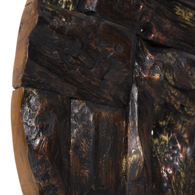 Dekor tavoline teak natyral 50×15×64 cm (HM7718)