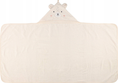 Peshqir me kapuç 4Living Hooded Towel Bear, 70x140 cm, pambuk, bezhë