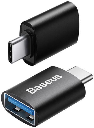 Адаптер Baseus mini OTG Ingenuity, USB-C - USB-A 3.1 (M/F), црна боја
