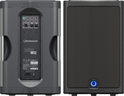 Boxe aktive Turbosound Milan M12, 12", 1100W, e zezë