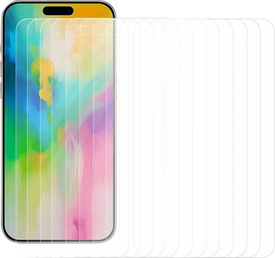 Xham mbrojtës tempered glass për iPhone 16 Plus, multipack 50 copë, transparent