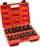 Set çelësa goditës Grosley GR52002, 16 copa, 1/2", i zi