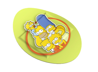 Fasho ngjitëse për kalamaj Salvequick The Simpsons, set 14 copë, shumëngjyrëshe