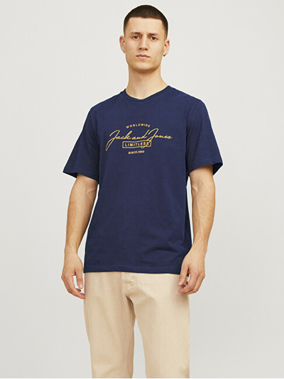 Maicë për meshkuj Jack & Jones JJFERRIS 12256799, e kaltër