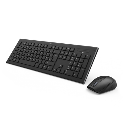 Set tastierë dhe maus wireless Hama Cortino, layout RO, i zi