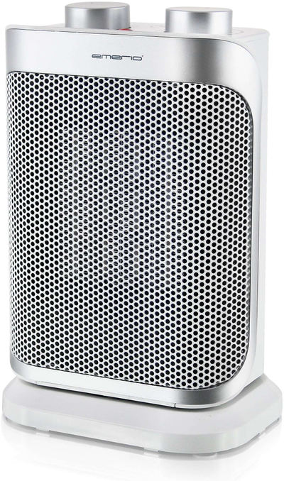 Ngrohës qeramik Emerio me ventilator, 1500W, për dhoma të vogla