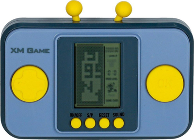 Konsolë dorë RoGer XM 3363 Tetris, lojë elektronike portative, blu