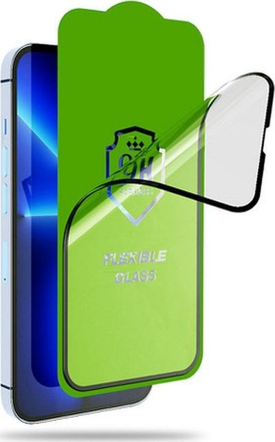 Mbrojtës ekrani Bestsuit Hybrid Glass 5D për iPhone 15 Plus, full glue, i zi