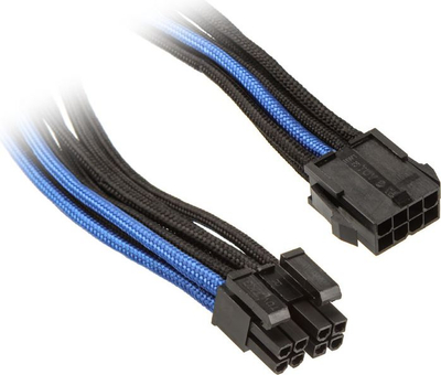 Kabllo furnizimi SilverStone SST-PP07-EPS8BA, EPS 8-pin në ATX EPS 4+4-pin, 0.3m, blu